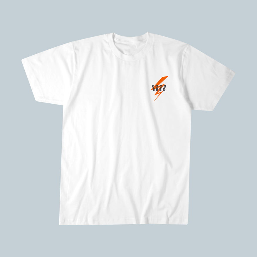 GS Bolt Tee White