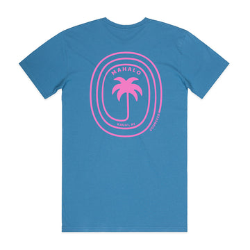 Mahalo Kauai Tee Blue