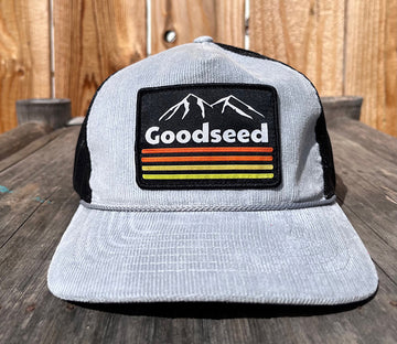Breck Corduroy Trucker Hat Grey/Black